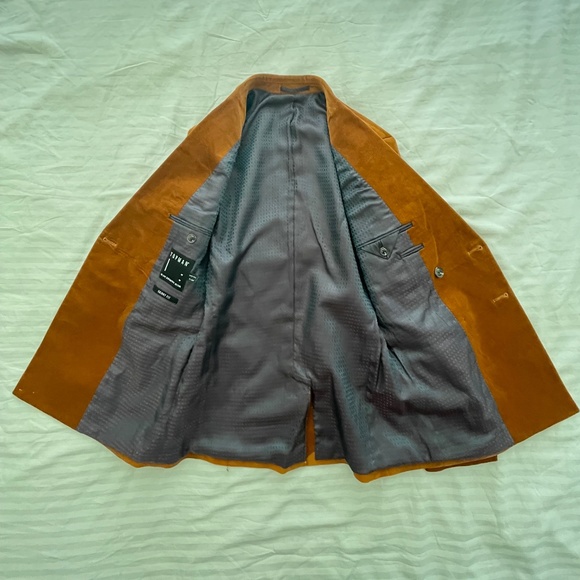 Topman 2-piece Copper Corduroy Suit Jacket & Pants - Picture 4 of 9